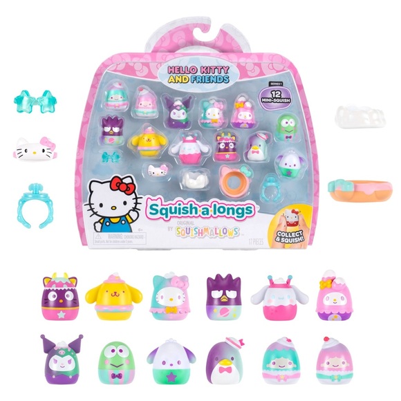 Squishmallows Hello Kitty and Friends Squish-a-longs 12-Pack NWT - Picture 2 of 8